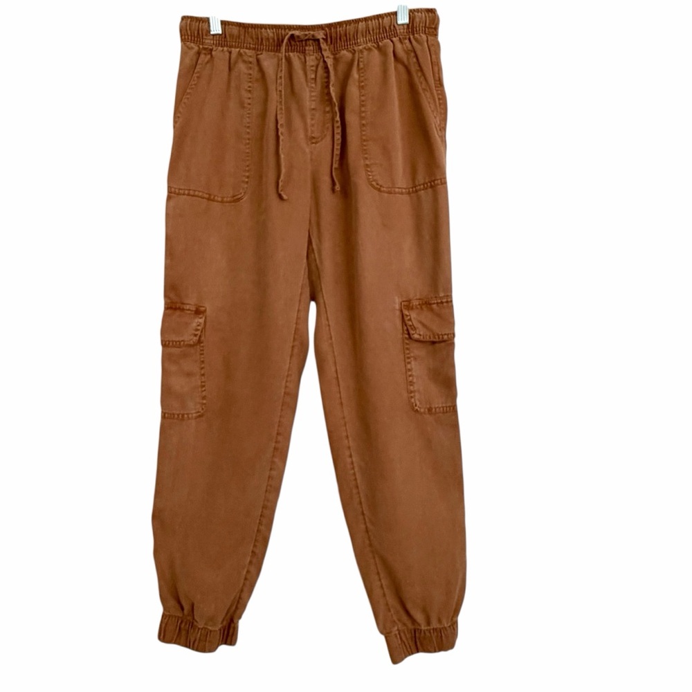C&C California Brown Jogger Pants Size Medium Relaxed Fit Elastic Drawstring